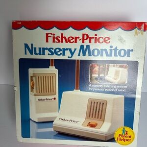 Fisher-Price Nursery Monitor vintage toy ‘80s Cream and Brown